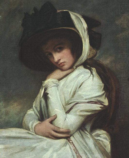 Lady Hamilton in a Straw Hat, George Romney